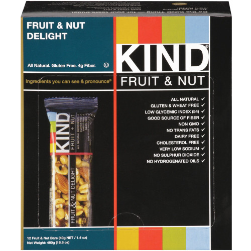 Kind Snacks Fruit & Nut Delight Bar, 1.4 OZ Bar - 12 Per Pack - 6 Packs Per Case